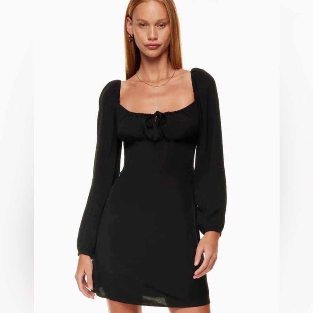 Aritzia SUNDAY BEST "Delilah" Longsleeve Dress Black - Picture 1 of 9